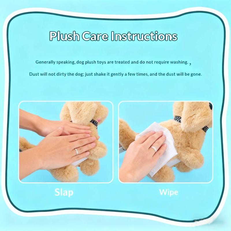 New Realistic Robotic Dog Plush Toy – Interactive Puppy That Walks, Barks & Wags Tail