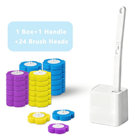 🔥White Toilet Brush+24Refills
