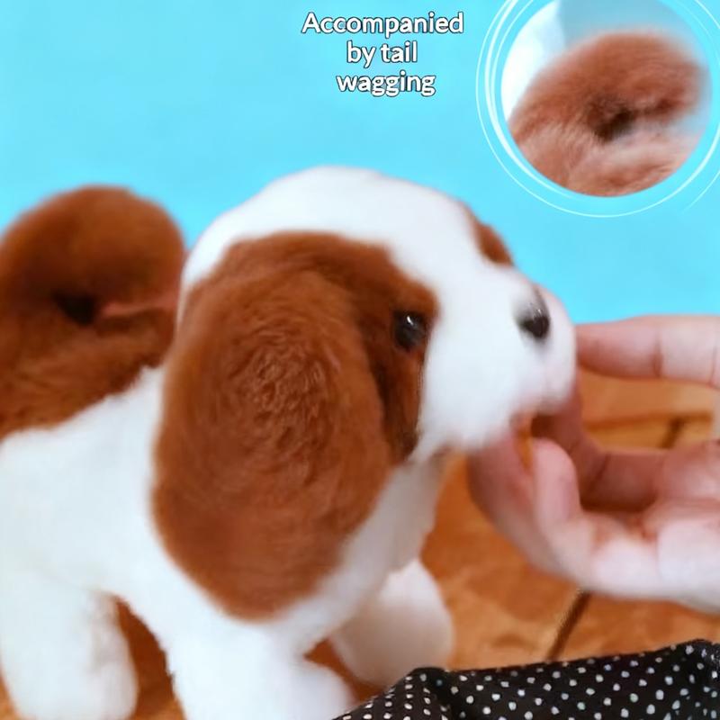 New Realistic Robotic Dog Plush Toy – Interactive Puppy That Walks, Barks & Wags Tail