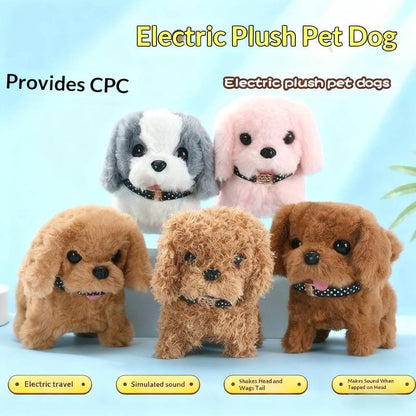 New Realistic Robotic Dog Plush Toy – Interactive Puppy That Walks, Barks & Wags Tail