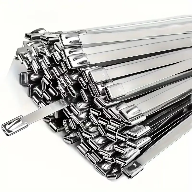 🔥Limited TimePromotion 50% OFF🔥 Metal Zip Ties 304 Stainless Steel  Heavy-Duty Self-Locking Cable Ties