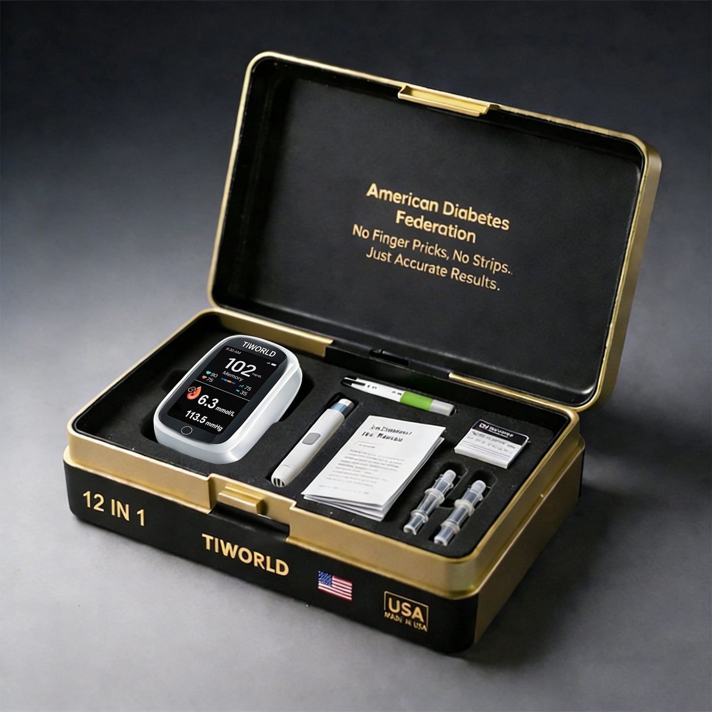 🔥Final 2 Hours : Only Limited Stock Left🏆TIWORLD™ Non-Invasive Blood Glucose Monitor – 5 Seconds 99% Accuracy （Mayo Clinic Recommended）