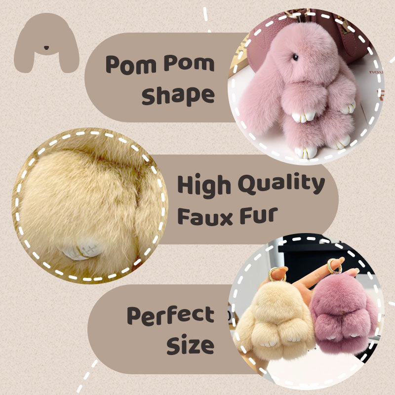 🐰Easter Early Bird Special 40% OFF🪅Handmade Soft Bunny PomPom Charms