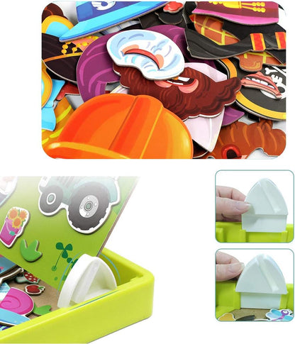 🔥While Supplies Last 40% OFF!🎉 Magnetic Puzzle Dress-Up Game Children's Double-Sided Educational Toy Portable Preschool Learning Toy