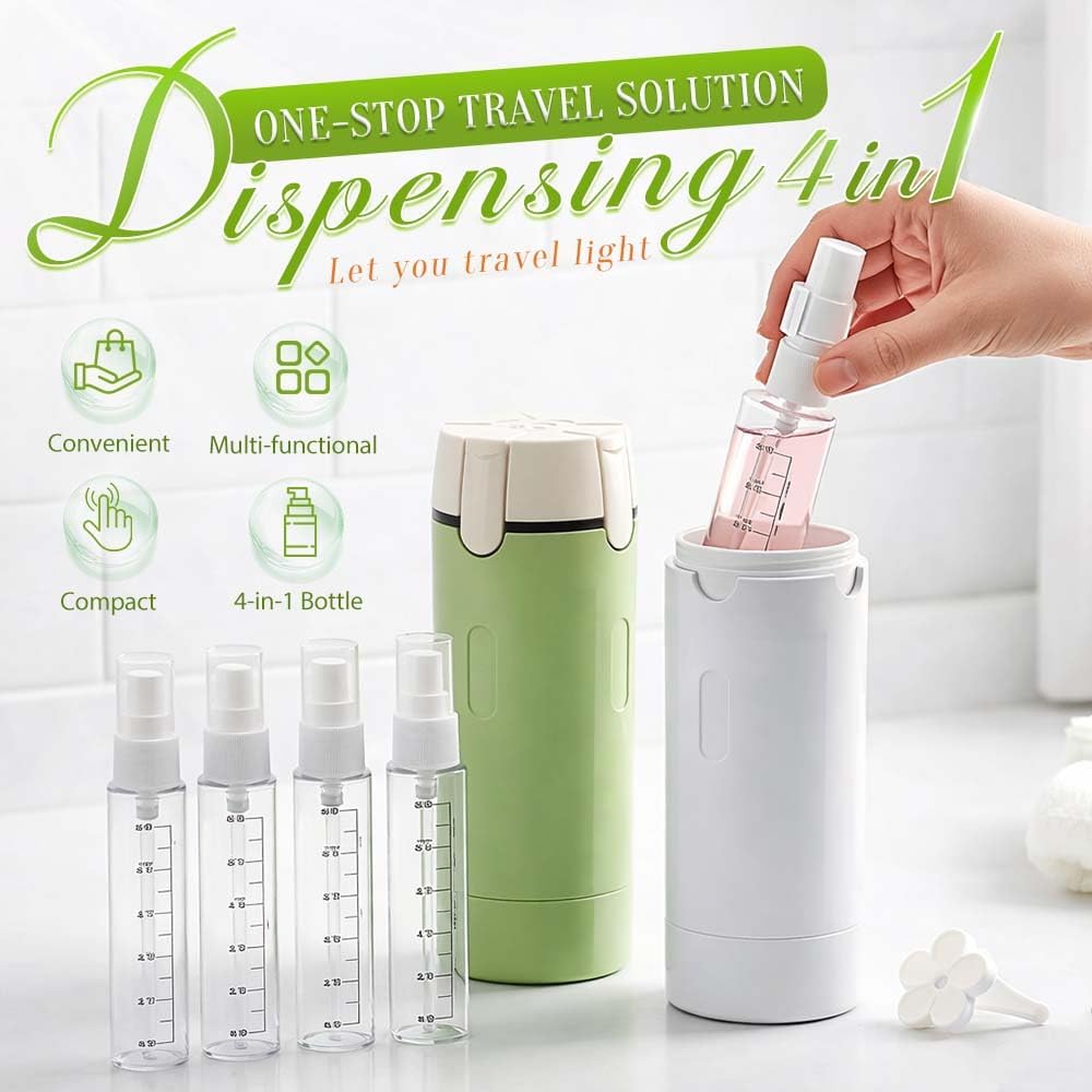 🔥Last Day 50% Off-✨4-in-1 Travel Dispenser Bottle