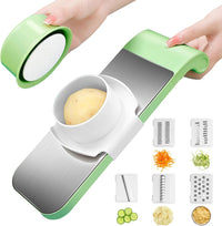 ✅ 5-in-1 Slicer Set (1 Cutter + 5 Blades + Guard)