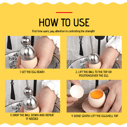 🔥Stainless Steel Egg Cracker Tool🍳🥚