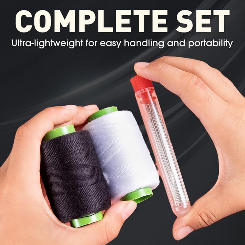 🔥LAST DAY SALE 49% OFF - 🧵34PCS Big Eye Steel Needles Set ✨Long & Thin Handmade Quilting & Sewing Needles Kit for DIY Sewing Projects