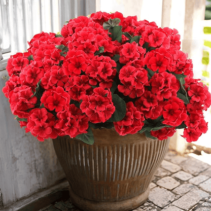 🔥Last Day 49% OFF--💐 UV Resistant Lifelike Artificial Geranium Flowers 💖