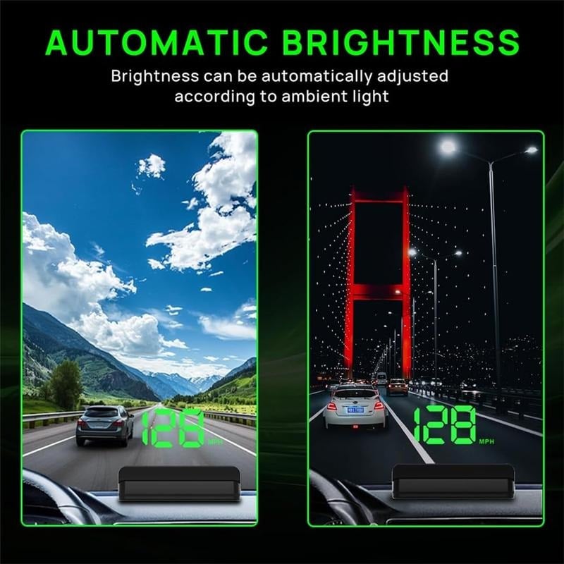 🚗 Head-Up Display Car GPS Digital Speedometer – HUD for Cars, Trucks & Motorcycles