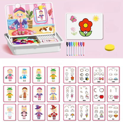 🔥While Supplies Last 40% OFF!🎉 Magnetic Puzzle Dress-Up Game Children's Double-Sided Educational Toy Portable Preschool Learning Toy