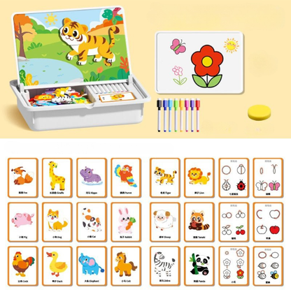 🔥While Supplies Last 40% OFF!🎉 Magnetic Puzzle Dress-Up Game Children's Double-Sided Educational Toy Portable Preschool Learning Toy