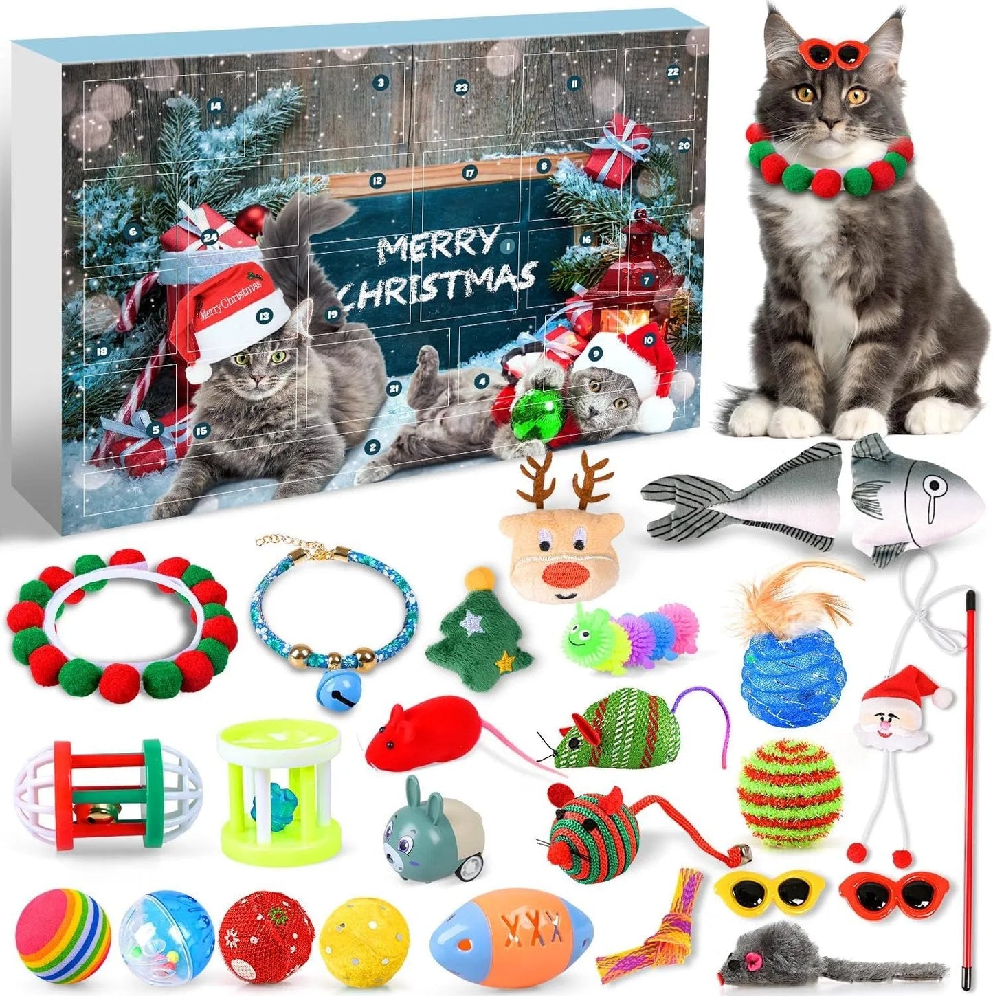 🥳Countdown Cat & Dog Toys Advent Calendar🐾