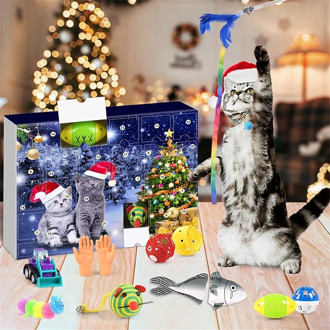 🥳Countdown Cat & Dog Toys Advent Calendar🐾