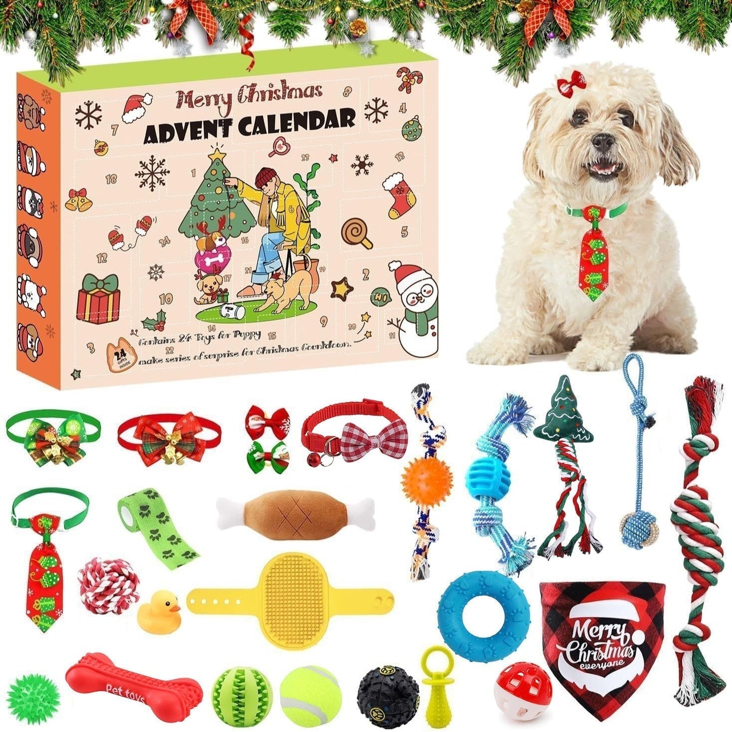 🥳Countdown Cat & Dog Toys Advent Calendar🐾