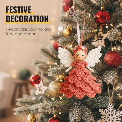 🎁40% off ⚡DIY Crochet Angel Ornament Kit for Beginners