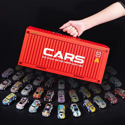 🎅Back to School Sale 50% OFF🎁48 Mini Pull-Back Cars with Built-In Garage Set