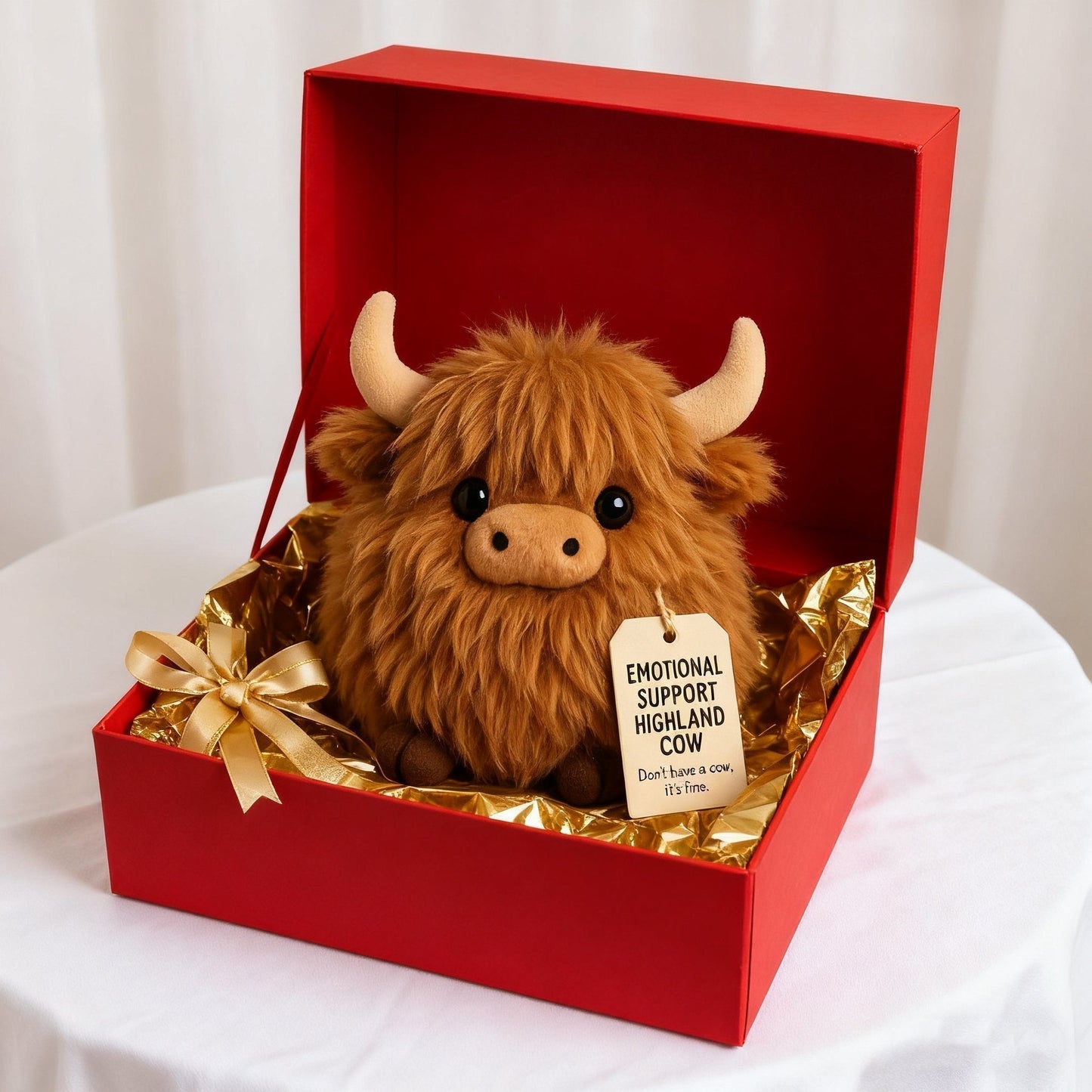 50% OFF🎁Emotional Support Highland Cow Plush🎉